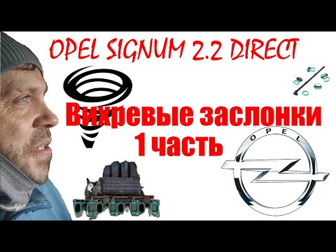 Видео: Опель Сигнум 2.2 директ Z22YH ремонт вихревых