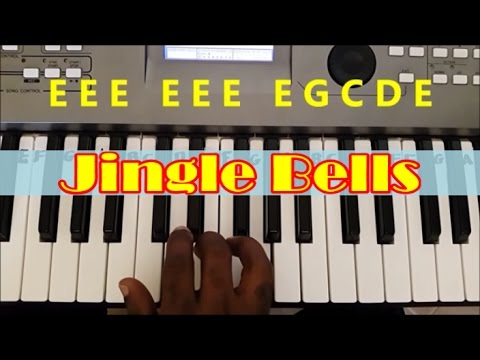 Видео: Как играть Jingle Bells. Простой урок игры на фортепиано.