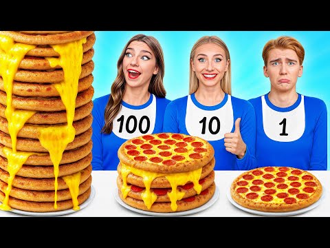 Видео: 100 Слоев Еды Челлендж | Смешные Ситуации на Кухне от Multi DO Challenge
