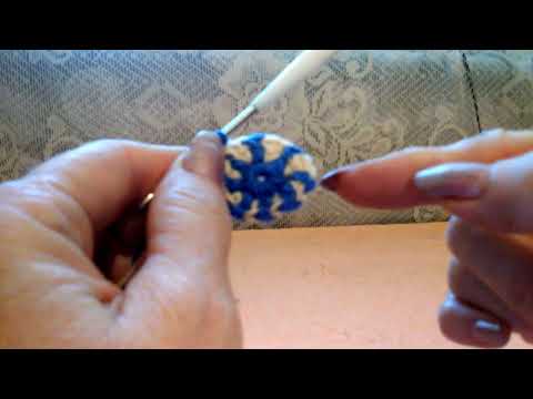 Видео: Начало вязания по кругу мотива Колумбийское мочило