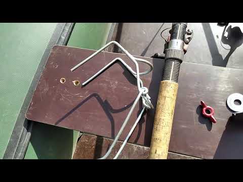 Видео: Подставка для удочек на лодку ПХВ