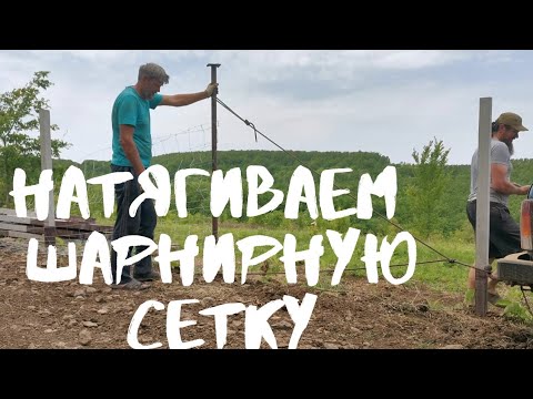 Видео: Натягиваем шарнирную сетку