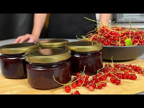 Видео: Проверила - вкуснее НЕТ! ЖЕЛЕ из КРАСНОЙ СМОРОДИНЫ. Густое, КАК МАРМЕЛАД.  БЕЗ ЗАГУСТИТЕЛЕЙ!