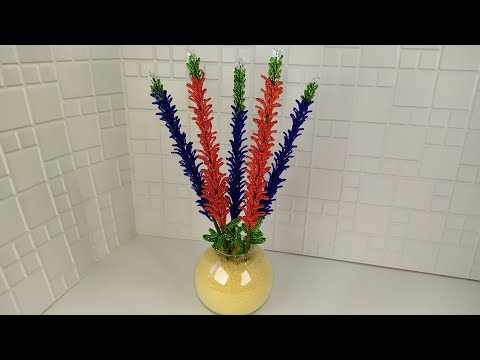 Видео: Цветы из бисера. 2 часть. Цветок ВЕРОНИКА. Мастер класс. Пошаговый МК для начинающих.