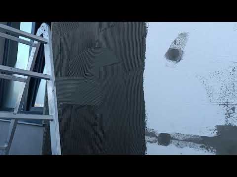 Видео: Утепление дома пенопластом, углы. 