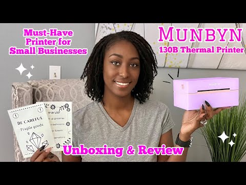 Видео: Обзор термопринтера Munbyn 130B | Распаковка, настройка и демонстрация печати этикеток