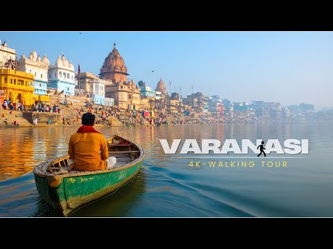 Видео: 🇮🇳 Прогулка по Варанаси – Спокойные утра на гхатах и оживлённые ночи города - (4K)