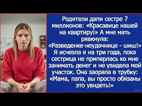 Видео: Семья кинула меня с квартирой, а спустя время нашли мой адрес, чтобы занять денег и просто обалдели.