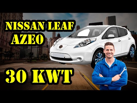 Видео: Nissan Leaf aze0. 30 кВт. Полный обзор Ниссан Лиф 30 квт.