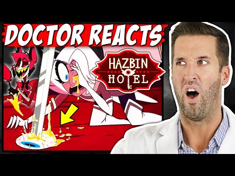 Видео: ВРАЧ смотрит на жестокие травмы в Отель Хазбин