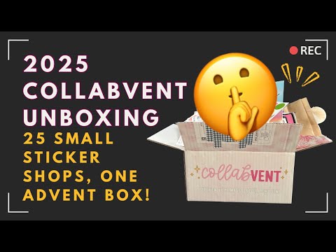 Видео: СПОЙЛЕРЫ: Распаковка Collabvent 2025! 25 магазинов канцелярских товаров и наклеек в одном адвент-...