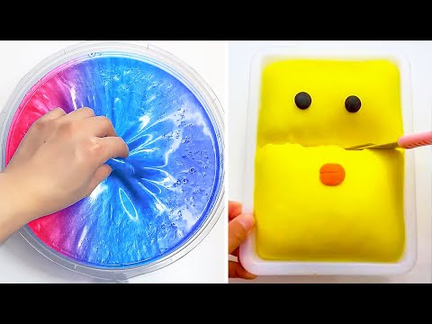 Видео: Удовлетворяющая слизь ASMR | Расслабляющее видео слизи # 1495