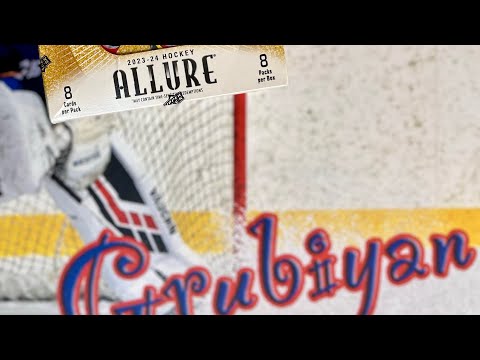 Видео: Бокс - брейк 1 бокса 2023-2024 Allure Hockey Hobby Box - Аукцион №2