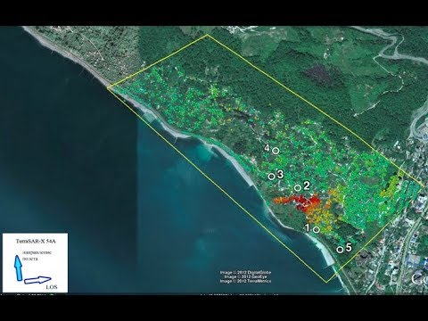 Видео: Спутниковая радарная интерферометрия для геодинамики