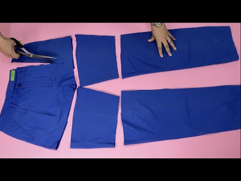 Видео: [DIY] Превратим старые старомодные штаны в классную вещь