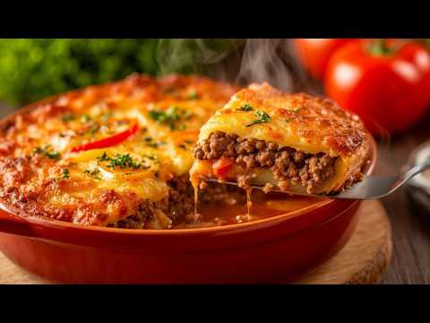 Видео: У вас есть картошка и фарш? Приготовьте этот ЛЕГКИЙ запеканку за 5 минут! 🥔🍖