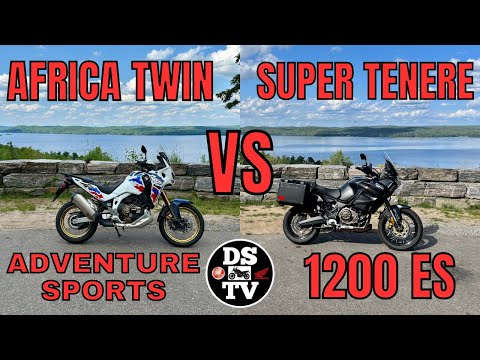Видео: Сравнение Honda Africa Twin Adventre Sports 1100 и Yamaha Super Tenere 1200 ES на дороге и бездор...
