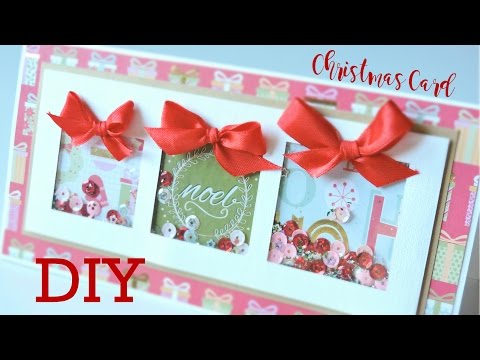 Видео: НОВОГОДНЯЯ ОТКРЫТКА ШЕЙКЕР / мастер-класс Скрапбукинг