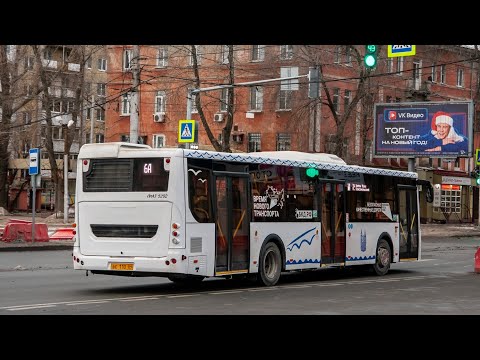 Видео: ЛиАЗ 5292.65 ВЕ 110 64 Маршрут №6А город Саратов 