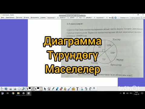 Видео: ОРТ /ЖРТ Диаграмма түрүндөгү маселелер