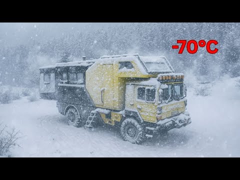 Видео: Я пережил метель при температуре -70°C в автодоме Mobihome | Экстремальная зимняя жизнь вдали от ...