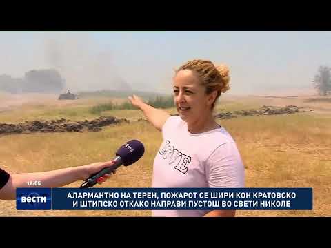 Видео: ВО ЖИВО: Пожарот се шири кон кратовско и штипско откако направи пустош во Свети Николе