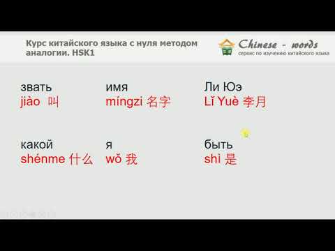 Видео: 39 урок. Повторяем слова HSK 1 - часть 1