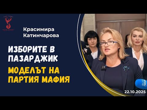 Видео: Красимира Катинчарова пред медиите : Изборите в Пазарджик 