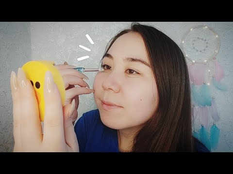 Видео: АСМР - Нежный макияж себе и болталка | Шепот для крепкого Сна 💤 | ASMR MAKEUP