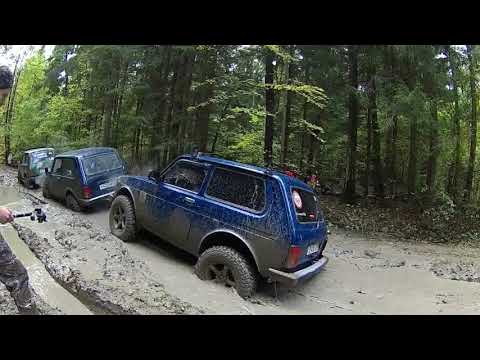 Видео: Нивы на бездорожье. Жесткое зрелище