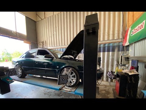 Видео: Audi A6 C4 регулируемая тяга Панара задние тормозные суппорта