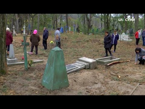 Видео: У селі Очкине на Середино-Будщині пошкодили 23 могили