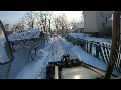 Видео: Грузим ПСС.Выпал снег, чистим улицы.