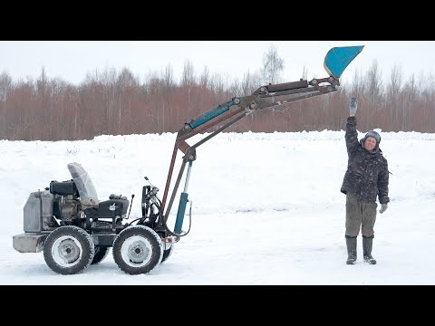 Видео: Запускаем гидравлику на Самодельном Мини Экскаваторе. (9 Серия)