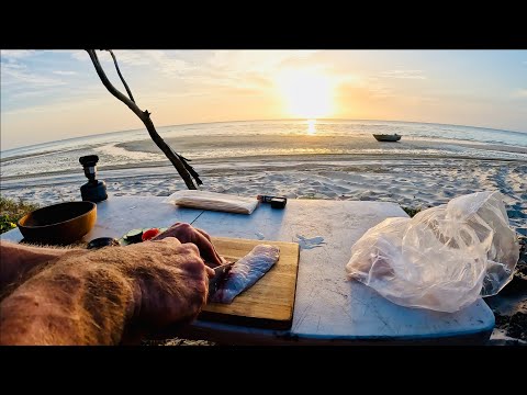 Видео: 24 часа в одиночку в походе, на рыбалке и с поеданием пойманной рыбы