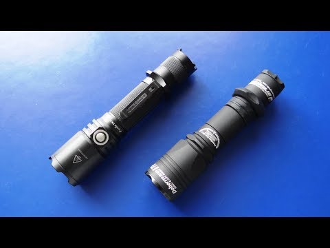 Видео: Тест сравнение мощных тактиков Fenix TK20R VS Armytek Dobermann