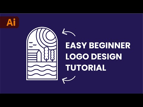 Видео: Учебное пособие по Adobe Illustrator для начинающих: простые векторные логотипы