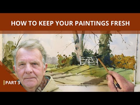 Видео: Как сохранить свежесть ваших картин: урок по акварели. Часть 3