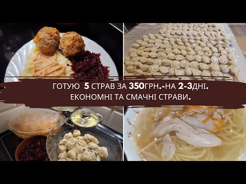 Видео: ГОТУЮ 5 СМАЧНИХ СТРАВ ЗА 350ГРН.-НА 2-3 ДНІ.ЕКОНОМНЕ МЕНЮ.ЧИМ НАГОДУВАТИ ВЕЛИКУ СІМ'Ю?МІЙ ВАРІАНТ.