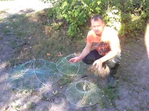 Видео: Раколовки, ловля раков раколовками, экраны, живец, live bait fishing
