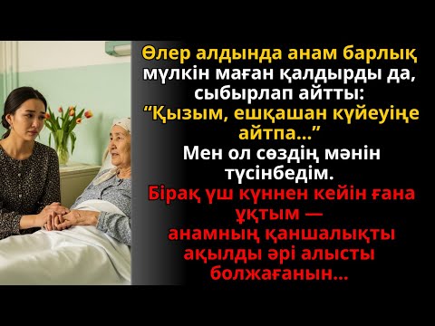 Видео: Анам бүкіл мүлкін маған берді. Үш күннен кейін оның құпиясы ашылды | Әсерлі әңгіме
