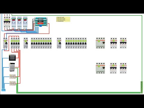 Видео: Часть №2 - Собираем щит для частного дома на три фазы 380В
