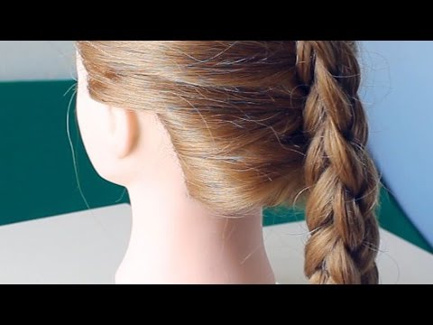 Видео: Квадратная 3D коса из 3 прядей. Box (four-sided) French or 3D 3 strand braid tutorial.
