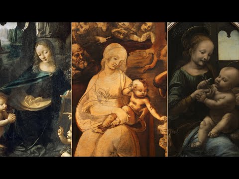 Видео: "Слово в образе" - Леонардо да Винчи, начало творчества: "Мадонна Бенуа", "Поклонение волхвов".