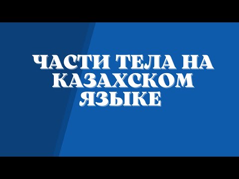 Видео: Казахский язык для всех! Части тела на казахском языке