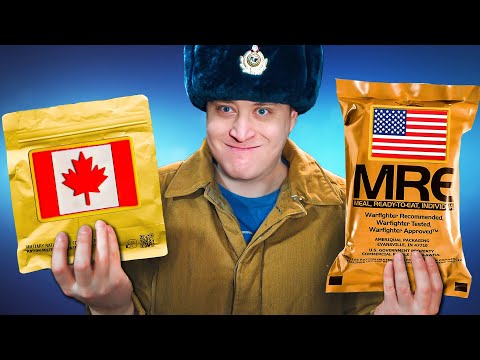 Видео: НОВЫЙ ИРП Канады против MRE США! Битва лучших пайков мира!