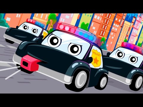 Видео: Мультики про полицейские машинки - Мультик песня!