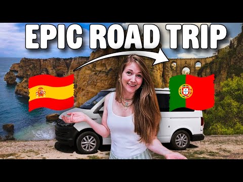 Видео: ЭПИЧЕСКОЕ автопутешествие по Испании и Португалии на нашем кемпервэне VW T6 | Семейное приключени...