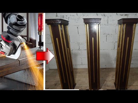 Видео: колонны в греческом стиле из металла (колонна для перила)column for railings