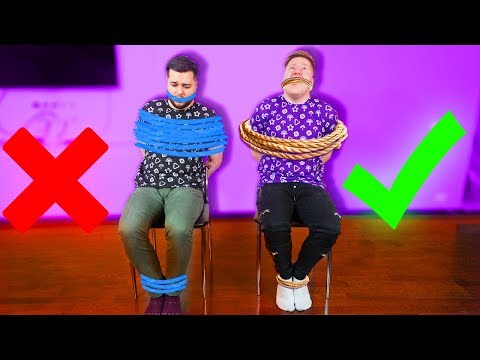 Видео: РАЗВЯЖИСЬ СО СТУЛА, ЧТОБЫ ВЫЖИТЬ - ЧЕЛЛЕНДЖ !